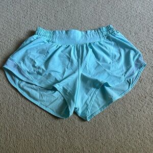 Lululemon Light Blue Hotty Hot Shorts
